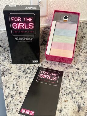 The Girls Adult Party Game - Black with Pastel Multi-Color Cards
